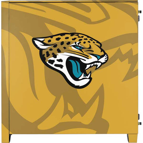 NFL Jacksonville Jaguars Double Vision Corsair 4000D Tempered Glass Mid-Tower ATX Case Skin