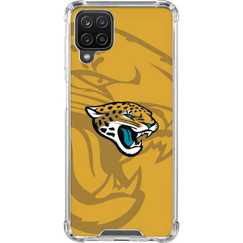 NFL Jacksonville Jaguars Double Vision Galaxy A12 Clear Case