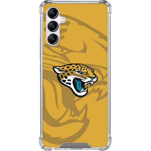 NFL Jacksonville Jaguars Double Vision Galaxy A14 5G Clear Case
