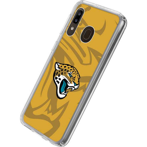 NFL Jacksonville Jaguars Double Vision Galaxy A20 Clear Case