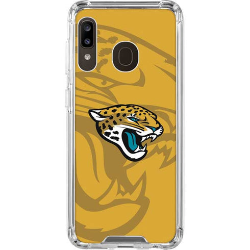 NFL Jacksonville Jaguars Double Vision Galaxy A30 Clear Case