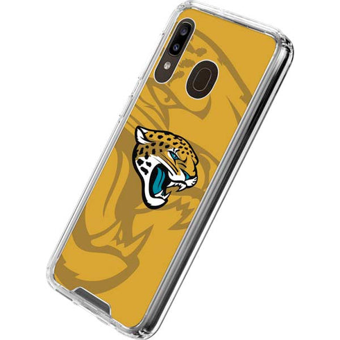 NFL Jacksonville Jaguars Double Vision Galaxy A30 Clear Case