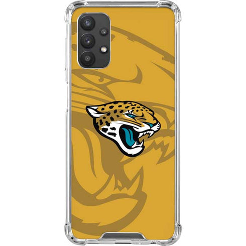 NFL Jacksonville Jaguars Double Vision Galaxy A32 5G Clear Case