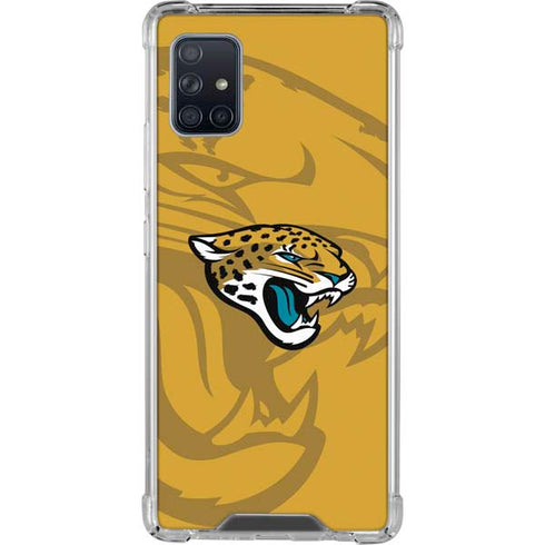 NFL Jacksonville Jaguars Double Vision Galaxy A51 5G Clear Case