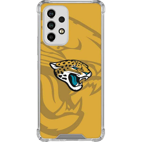 NFL Jacksonville Jaguars Double Vision Galaxy A53 5G Clear Case