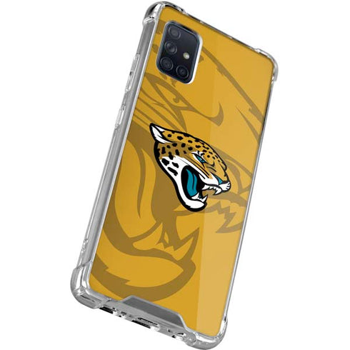 NFL Jacksonville Jaguars Double Vision Galaxy A71 5G Clear Case