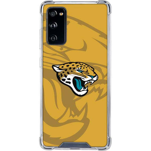 NFL Jacksonville Jaguars Double Vision Galaxy S20 FE Clear Case
