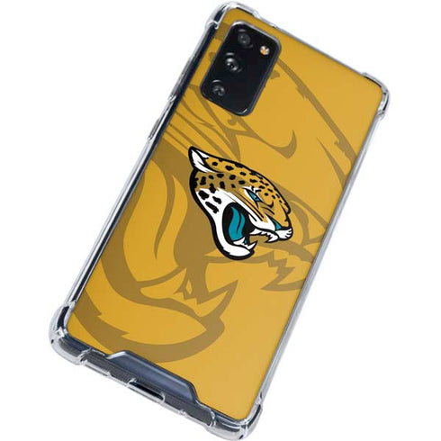 NFL Jacksonville Jaguars Double Vision Galaxy S20 FE Clear Case