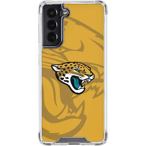 NFL Jacksonville Jaguars Double Vision Galaxy S22 Clear Case