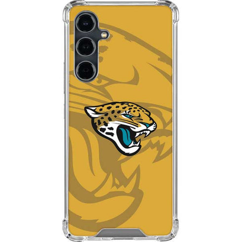 NFL Jacksonville Jaguars Double Vision Galaxy S23 FE Clear Case
