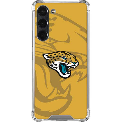 NFL Jacksonville Jaguars Double Vision Galaxy S23 Plus Clear Case
