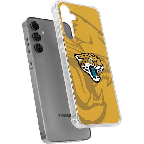 NFL Jacksonville Jaguars Double Vision Galaxy S24 Plus Clear Case