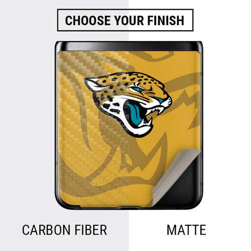 NFL Jacksonville Jaguars Double Vision Galaxy Z Flip Skin