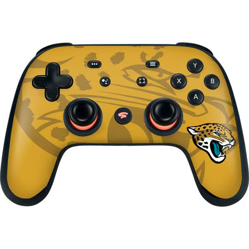 NFL Jacksonville Jaguars Double Vision Google Stadia Controller Skin