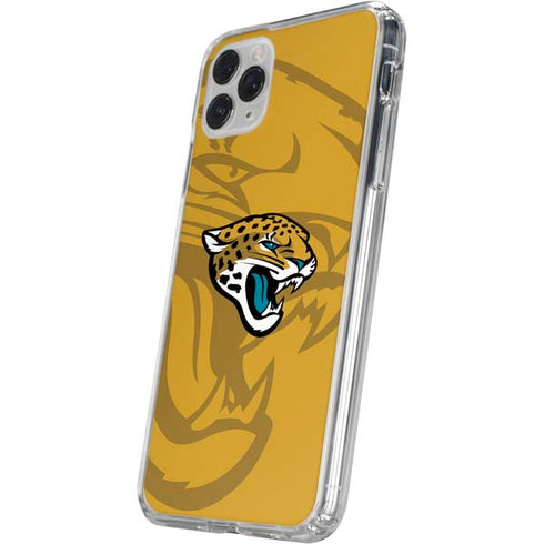 NFL Jacksonville Jaguars Double Vision iPhone 11 Pro Clear Case