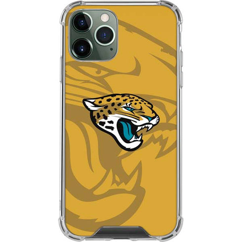 NFL Jacksonville Jaguars Double Vision iPhone 11 Pro Max Clear Case