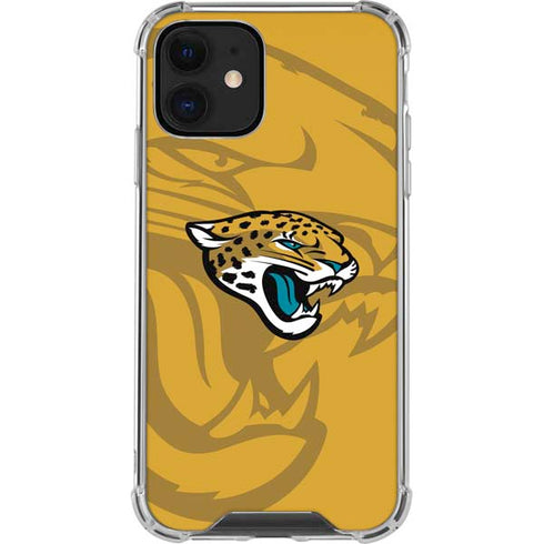 NFL Jacksonville Jaguars Double Vision iPhone 12 Mini Clear Case