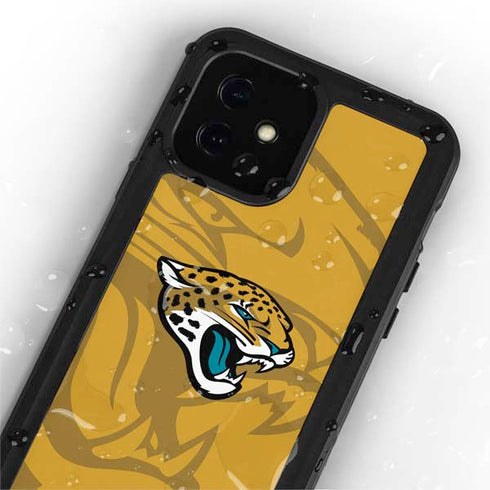 NFL Jacksonville Jaguars Double Vision iPhone 12 Mini Waterproof Case