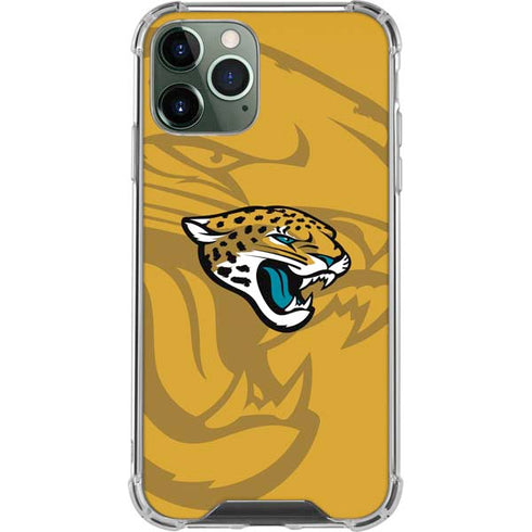 NFL Jacksonville Jaguars Double Vision iPhone 12 Pro Max Clear Case