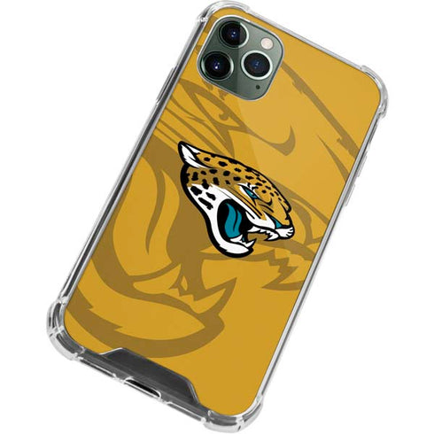 NFL Jacksonville Jaguars Double Vision iPhone 12 Pro Max Clear Case