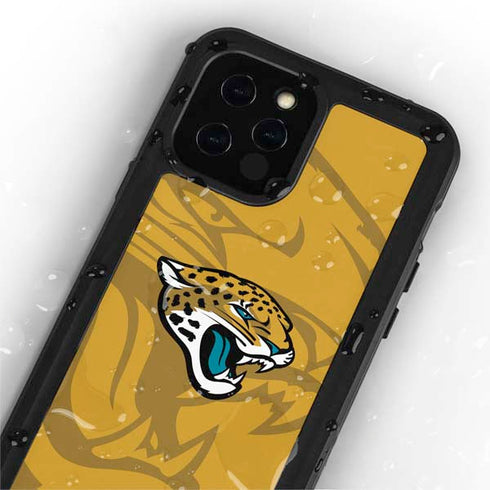 NFL Jacksonville Jaguars Double Vision iPhone 12 Pro Waterproof Case