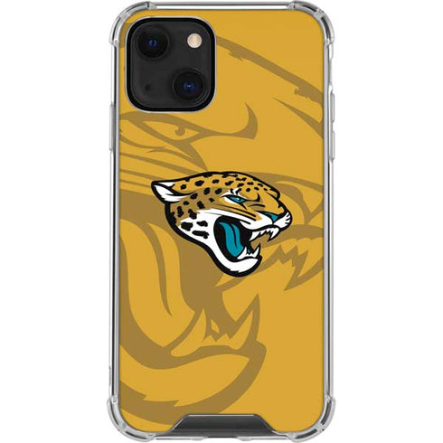 NFL Jacksonville Jaguars Double Vision iPhone 15 Plus Clear Case