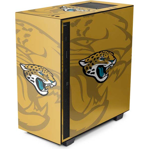 NFL Jacksonville Jaguars Double Vision NZXT H510 Compact ATX Mid-Tower Case Skin