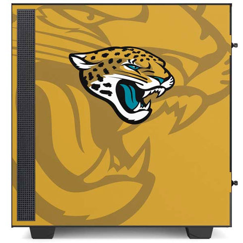 NFL Jacksonville Jaguars Double Vision NZXT H510 Compact ATX Mid-Tower Case Skin
