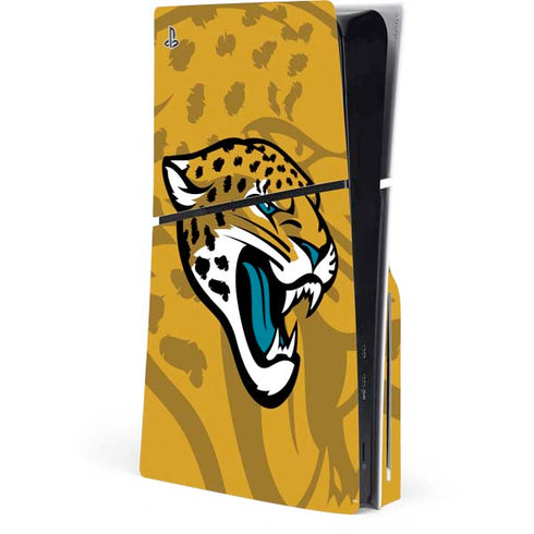 NFL Jacksonville Jaguars Double Vision PS5 Slim Disk Console Skin