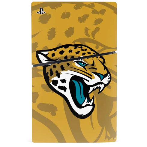 NFL Jacksonville Jaguars Double Vision PS5 Slim Disk Console Skin