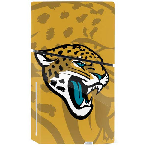 NFL Jacksonville Jaguars Double Vision PS5 Slim Disk Console Skin