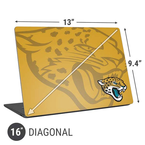 NFL Jacksonville Jaguars Double Vision Universal Laptop 16in (13 x 9.4in) Skin