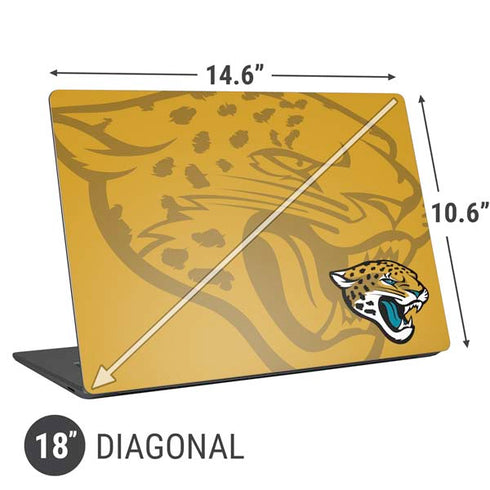 NFL Jacksonville Jaguars Double Vision Universal Laptop 18in (14.6 x 10.6in) Skin