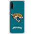 NFL Jacksonville Jaguars Teal Distressed Galaxy A10e Clear Case