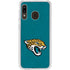 NFL Jacksonville Jaguars Teal Distressed Galaxy A20 Clear Case