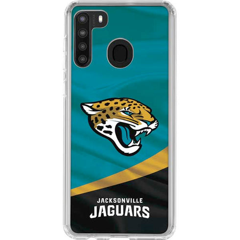 NFL Jacksonville Jaguars Galaxy A21 Clear Case