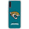 NFL Jacksonville Jaguars Teal Distressed Galaxy A50 Clear Case