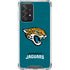 NFL Jacksonville Jaguars Teal Distressed Galaxy A52 5G Clear Case