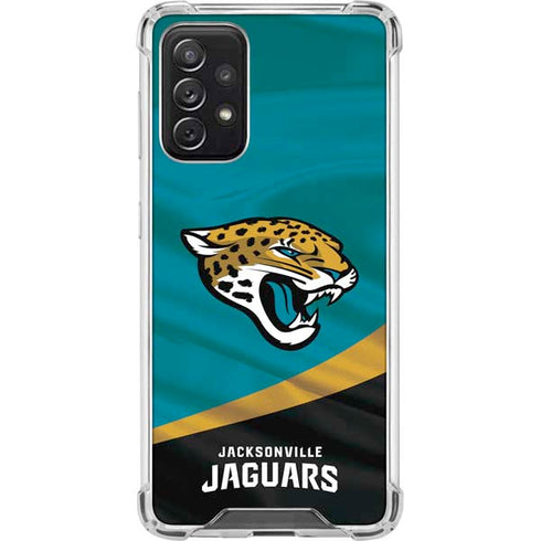 NFL Jacksonville Jaguars Galaxy A72 5G Clear Case