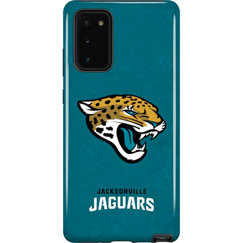 NFL Jacksonville Jaguars Teal Distressed Galaxy Note20 5G Pro Case