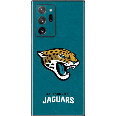 NFL Jacksonville Jaguars Teal Distressed Galaxy Note20 Ultra 5G Skin