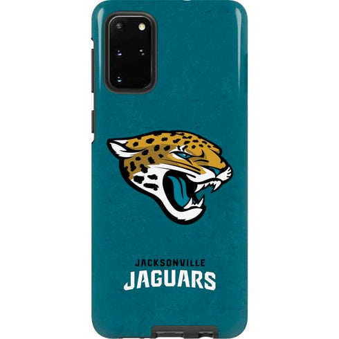 NFL Jacksonville Jaguars Teal Distressed Galaxy S20 Plus Pro Case