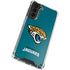 NFL Jacksonville Jaguars Teal Distressed Galaxy S21 5G Clear Case