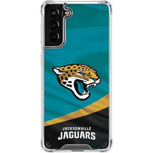 NFL Jacksonville Jaguars Galaxy S21 Plus 5G Clear Case