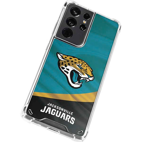 NFL Jacksonville Jaguars Galaxy S21 Ultra 5G Clear Case