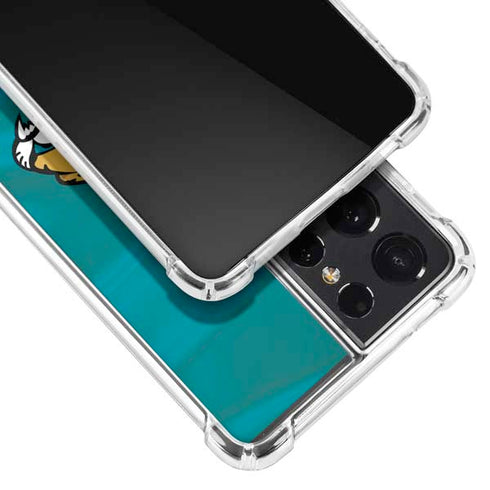 NFL Jacksonville Jaguars Galaxy S21 Ultra 5G Clear Case