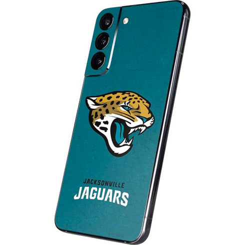 NFL Jacksonville Jaguars Teal Distressed Galaxy S22 Plus Skin