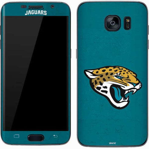 NFL Jacksonville Jaguars Teal Distressed Galaxy S7 Skin