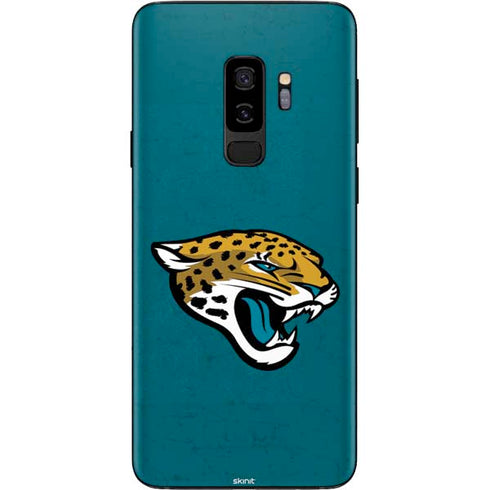 NFL Jacksonville Jaguars Teal Distressed Galaxy S9 Plus Skin