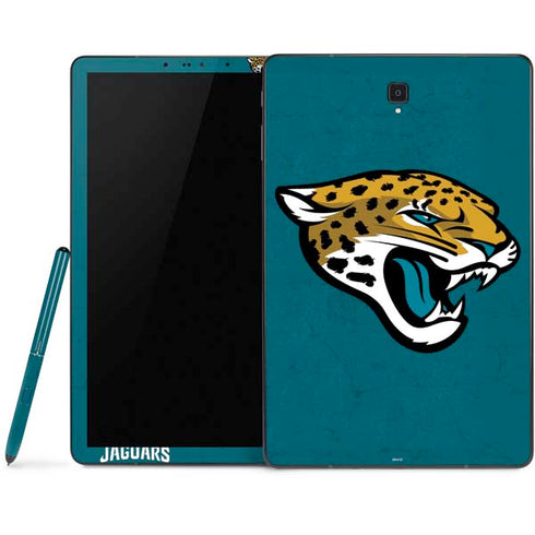 NFL Jacksonville Jaguars Teal Distressed Samsung Galaxy Tab Skin